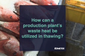 Utilizing the plant's waste heat saves energy in thawing
